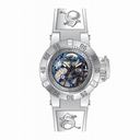 Invicta Subaqua Mechanical Silver Skeleton Dial White Silicone Men's Watch 17144