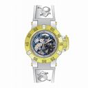 Invicta Subaqua Mechanical Silver Skeleton Dial White Silicone Men's Watch 17147