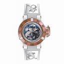 Invicta Subaqua Mechanical Silver Skeleton Dial White Silicone Mens Watch 17149