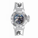 Invicta Subaqua Mechanical Silver Skeleton Silver Silicone Ladies Watch 17138