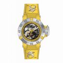 Invicta Subaqua Mechanical Yellow Skeleton Yellow Silicone Ladies Watch 17132