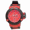 Invicta  Subaqua Noma III Multi-Function Red Dial Black Rubber with Red Pastic Men's Watch 17120