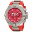 Invicta Subaqua Noma IV Swiss Chronograph Red Dial Stainless SteelMen's Watch 1387