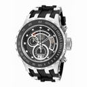 Invicta Subaqua Reserve Chronograph Black Carbon Fiber Dial Black Polyurethane Men's Watch 18547