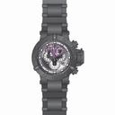 Invicta Subaqua Reserve Mechanical Chronograph Silver Dial Grey Polyurethane Gunmetal Ion-plated Men's Watch 18523