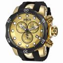 Invicta Venom Champagne Dial Black Polyurethane Men's Watch 16150