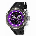 Invicta Venom Chronograph Black and Purple Dial Black and White Silicone Men's Watch 1699