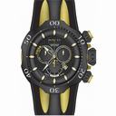 Invicta Venom Chronograph Black Carbon Fiber Dial Black Polyurethane Strap Men's Watch 13917
