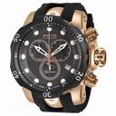 Invicta Venom Chronograph Black Dial Black Polyurethane Men's Watch 16152