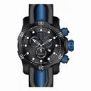 Invicta Venom Chronograph Black Dial Black Polyurethane Men's Watch 19484