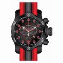 Invicta Venom Chronograph Black Dial Red Polyurethane Men's Watch 80766