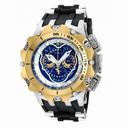 Invicta Venom Chronograph Blue and Silver Dial Black Silicone Men's Watch 20429