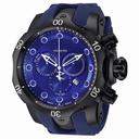 Invicta Venom Chronograph Blue Dial Blue Polyurethane Men's Watch 11972