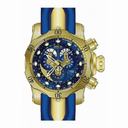 Invicta Venom Chronograph Blue Dial Blue Polyurethane Men's Watch 14465