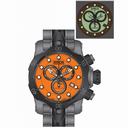 Invicta Venom Chronograph Orange Dial Black and Gunmetal Ion-plated Men's Watch 80685