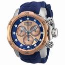 Invicta Venom Chronograph Rose and Blue Dial Blue Silicone Men's Watch 19922