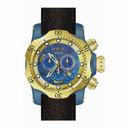 Invicta Venom Chronograph Titanium Dial Black Leather Men's Watch 15998