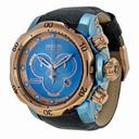 Invicta Venom Chronograph Titanium Dial Black Leather Men's Watch 15999