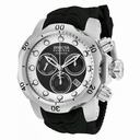 Invicta Venom Chronograph White and Black Dial Black Silicone Men's Watch 19913