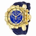Invicta Venom Chronopgraph Blue and Gold Dial Blue Silicone Men's Watch 20402