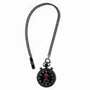 Invicta Vintage Black Dial Black Ion-plated Pocket Watch with a Black Chain 19674