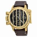 Invicta Vintage Black Dial Brown Leather Men's Watch 20255