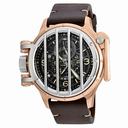 Invicta Vintage Black Dial Brown Leather Men's Watch 20259