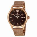 Invicta Vintage Brown  Dial Rose Gold-tone PVD Men's Watch 12201