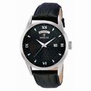 Invicta Vintage Charcoal Dial Black Leather Strap Men's Watch 12243