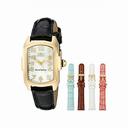 Invicta Vintage Lupah Mother of Pearl Dial Interchangeable Leather Ladies Watch 13834
