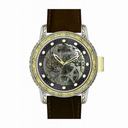 Invicta Vintage Mechanical Skeleton Dial Brown Leather Men's Watch 18602