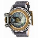 Invicta Vintage Mother of Pearl Dial Black Leather Men's Watch 18592
