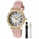 Invicta Wildflower Silver Dial Three Leather Straps Ladies Watch 13968