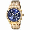 InvictaI- Force Blue Dial Men's Gold Tone Multifunction Watch 19202