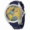 Jacob and Company Five Time Zone Blue and Yellow Diamond Dial Unisex Watch JC47YB