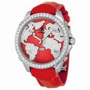 Jacob and Company Five Time Zone Diamond Pave Continent Unisex Watch JC47SR