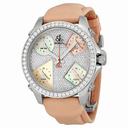 Jacob and Company Five Time Zone Diamond Pave Dial Unisex Watch JCM44