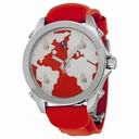 Jacob and Company Five Time Zone Diamond Pave Red Enamel Unisex Watch JCM47SR