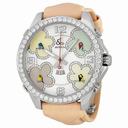 Jacob and Company Five Time Zone Diamond-Accented Mother of Pearl Dial Unisex Watch JCATH10