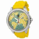 Jacob and Company Five Time Zone Yellow and Blue Diamond Pave Unisex Watch JC47YB