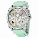 Jacob and Company Five Time Zones Diamond Blue Mother of Pearl Dial  Unisex Watch JCM23DA