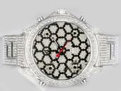 Jacob Co Five Time Zone JC - 61 White Stainless Steel Strap 47mm Black Dial Watch