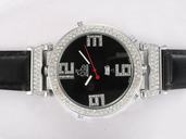 Jacob Co Five Time Zone JC - 86 Round Stainless Steel Case Watch