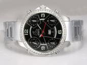 Jacob Co Five Time Zone JC - M2 49mm Quartz Black Dial Watch