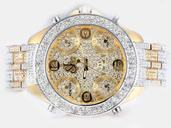 Jacob Co Five Time Zone JC - M30Y Rose Gold 18k Gold Strap 49mm Yellow Dial Watch