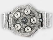 Jacob Co Pocket Watch JC - G3RDC Mens Round Stainless Steel Case Watch