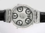 Jacob Co Pocket Watch JC - G3RDC White Dial 49mm Stainless Steel Case Watch