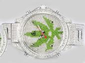 Jacob Co World Time 10.25 Carat Round Stainless Steel Case White Dial Watch