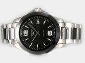 Longines Conquest L3.657.4.56.7 Stainless Steel Case Stainless Steel Bezel Black Dial Watch