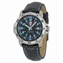 Luminox Colormark Black Dial Steel Black Leather Ladies Watch A.7253